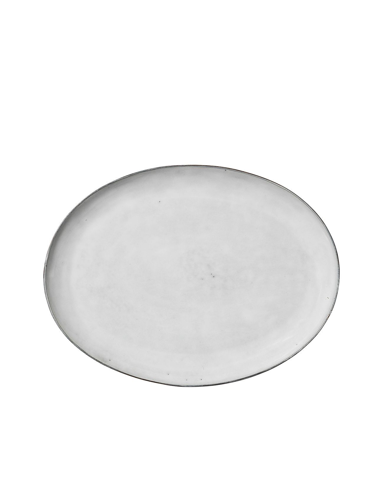 Broste Copenhagen Plate Oval Nordic Sand Home Tableware Plates Dinner Plates Beige Broste Copenhagen