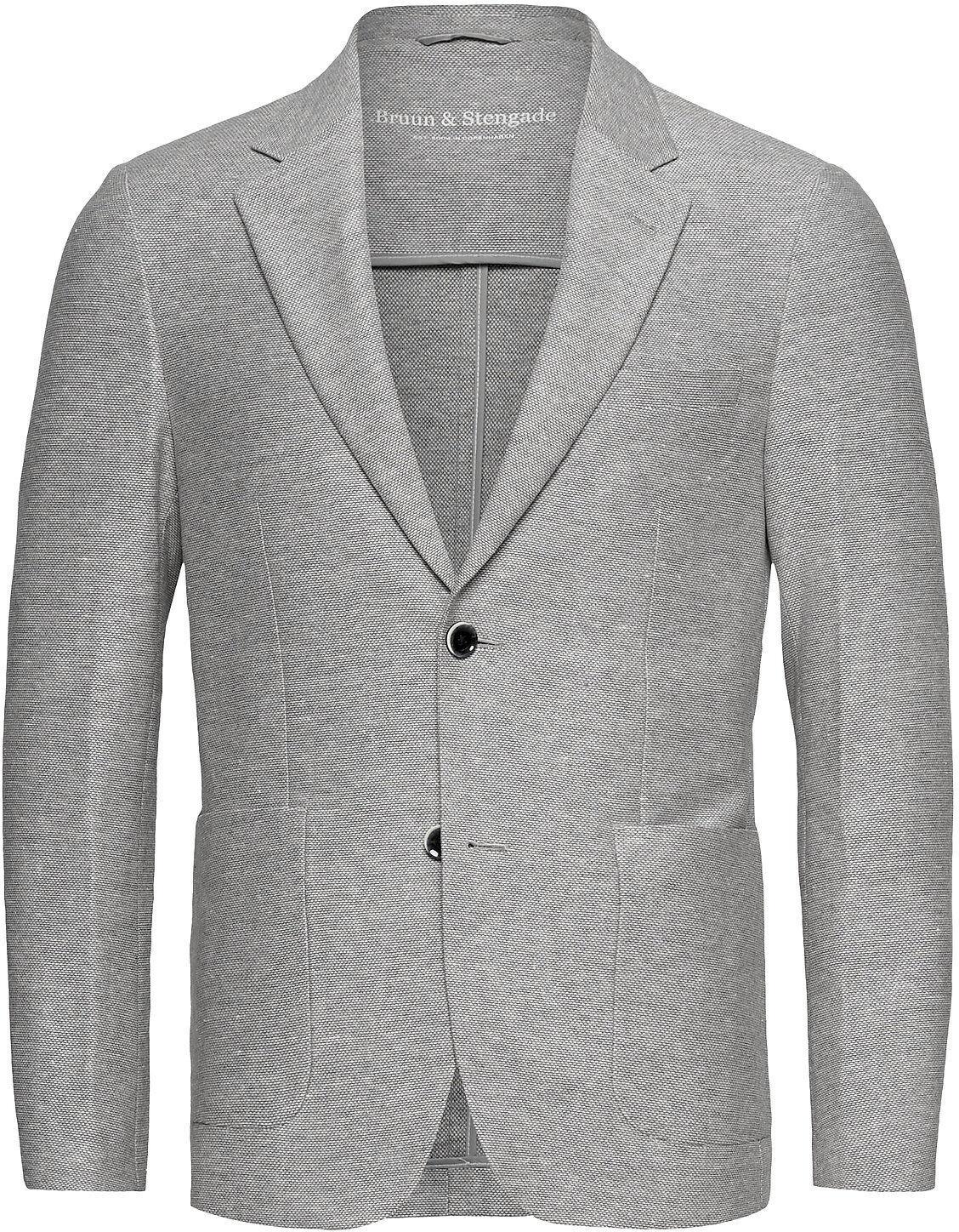 Bruun & Stengade Bs Barbaresco Tailored, Blazer Blazer Dressjakke Grå Bruun & Stengade