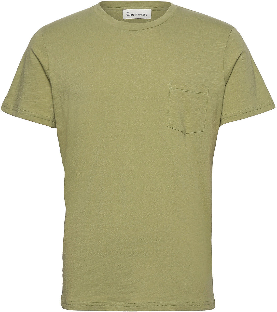 By Garment Makers The Organic Tee W. Pocket T-shirts Short-sleeved Grønn By Garment Makers