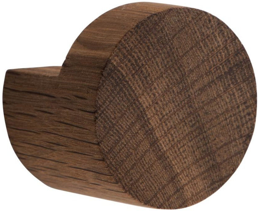 by Wirth Wood Knot, Medium, Rökt Ek Home Storage Hooks & Knobs Brun By Wirth