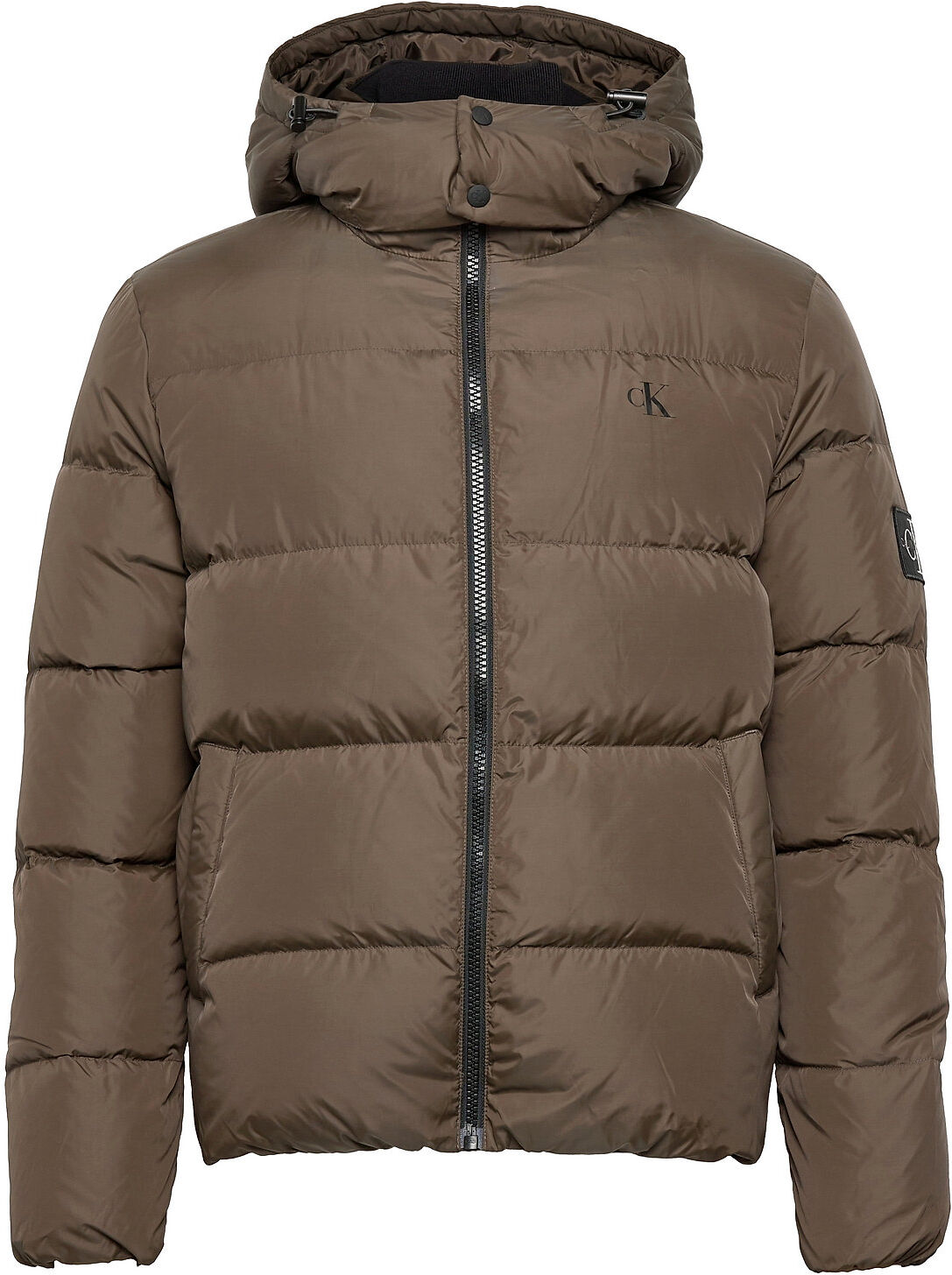 Calvin Essentials Down Jacket Fôret Jakke Brun Calvin Klein Jeans