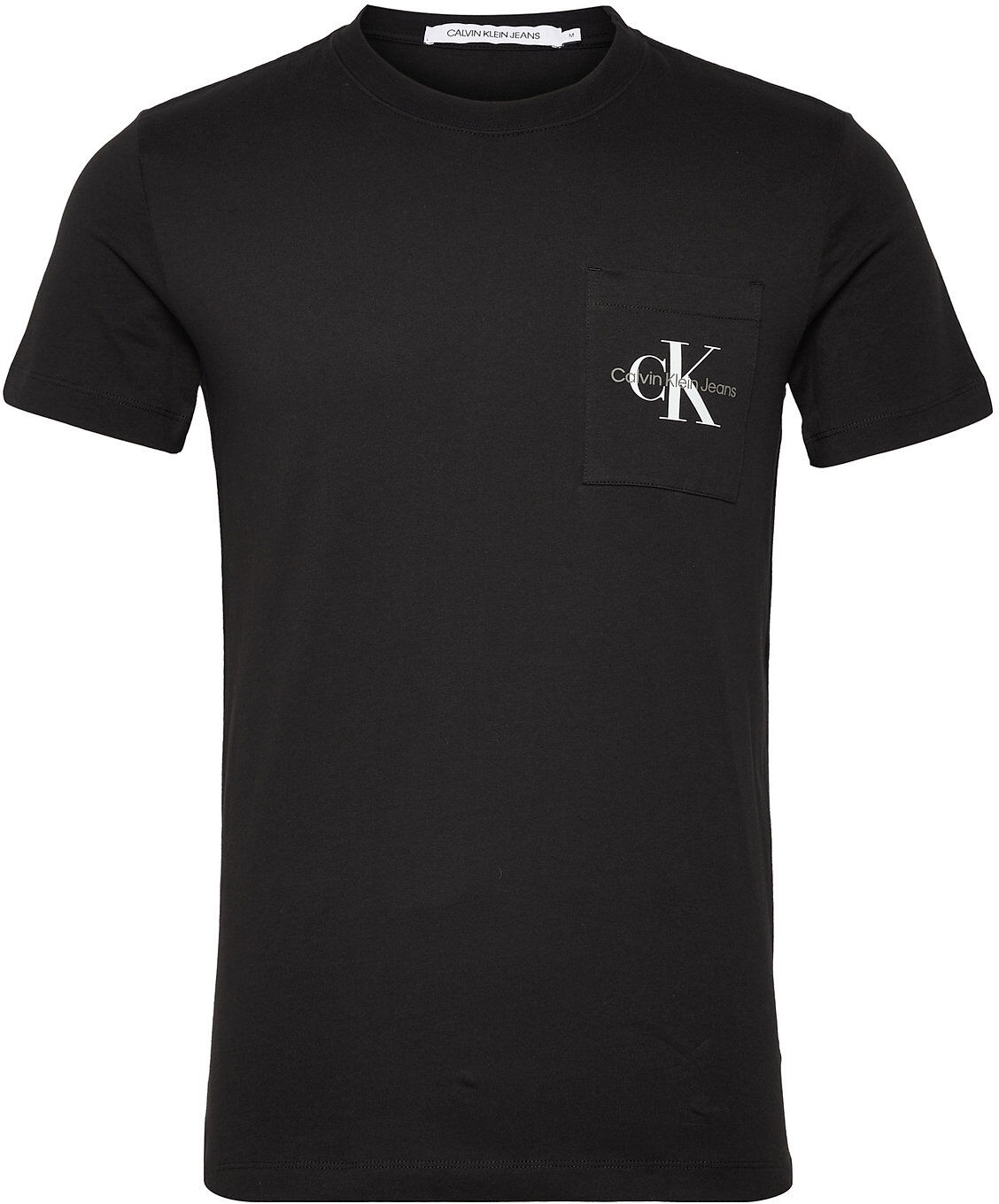 Calvin Core Monogram Pocket Slim Tee T-shirts Short-sleeved Svart Calvin Klein Jeans