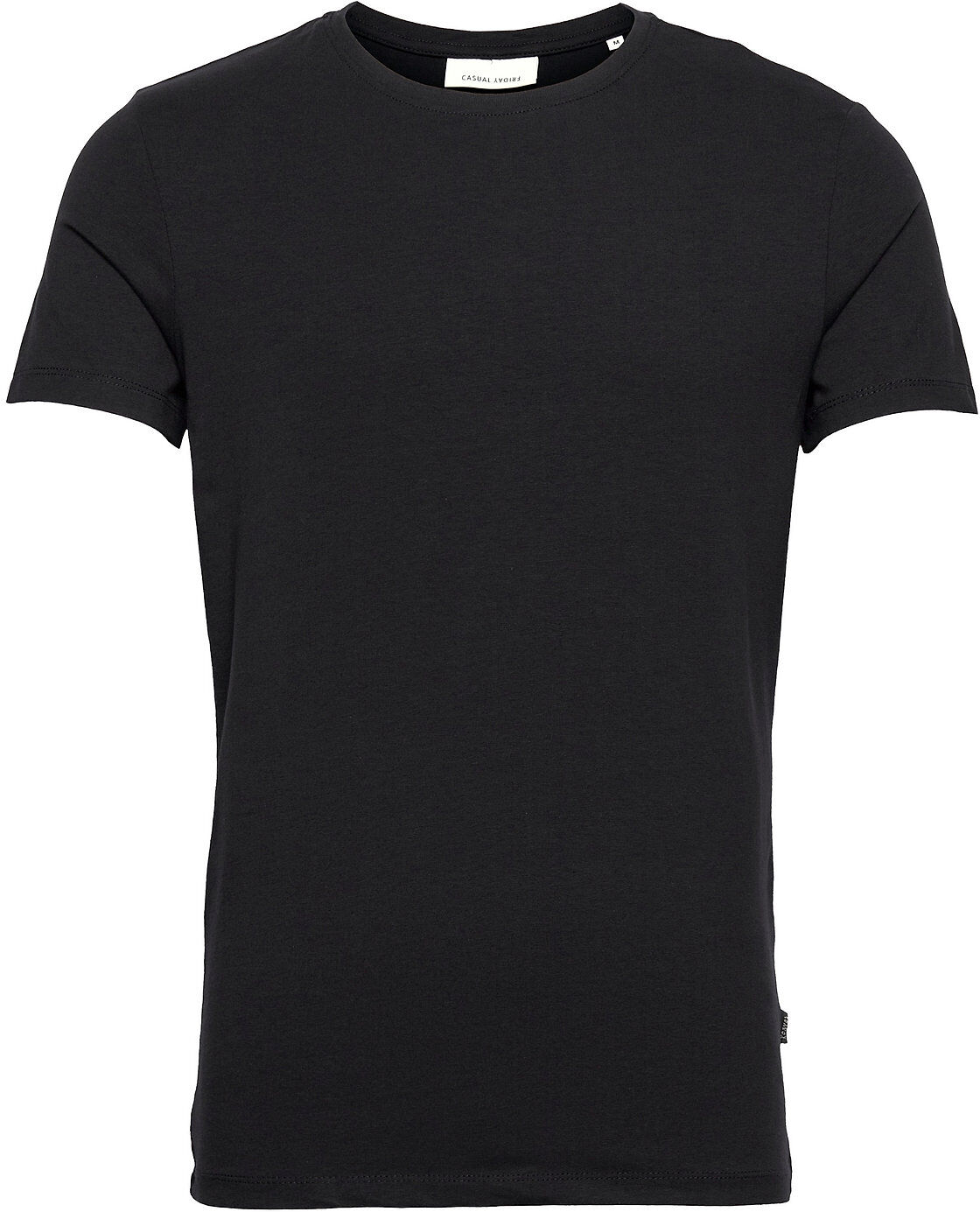 Casual Friday David Crew Neck T-Shirt T-shirts Short-sleeved Svart Casual Friday