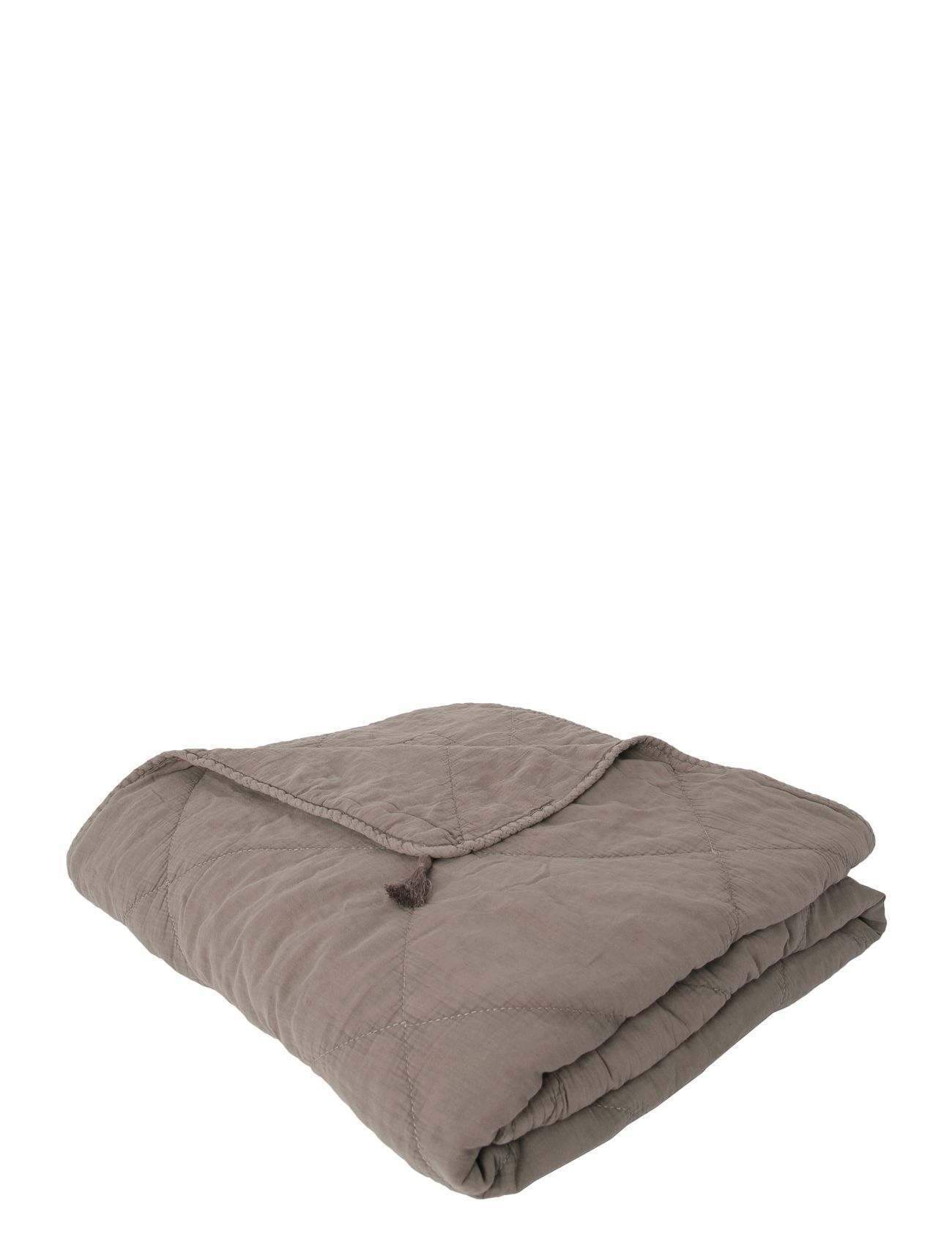 C'est Bon Plaid Cotton W Linentassels Home Textiles Cushions & Blankets Blankets & Throws Grå C'est Bon