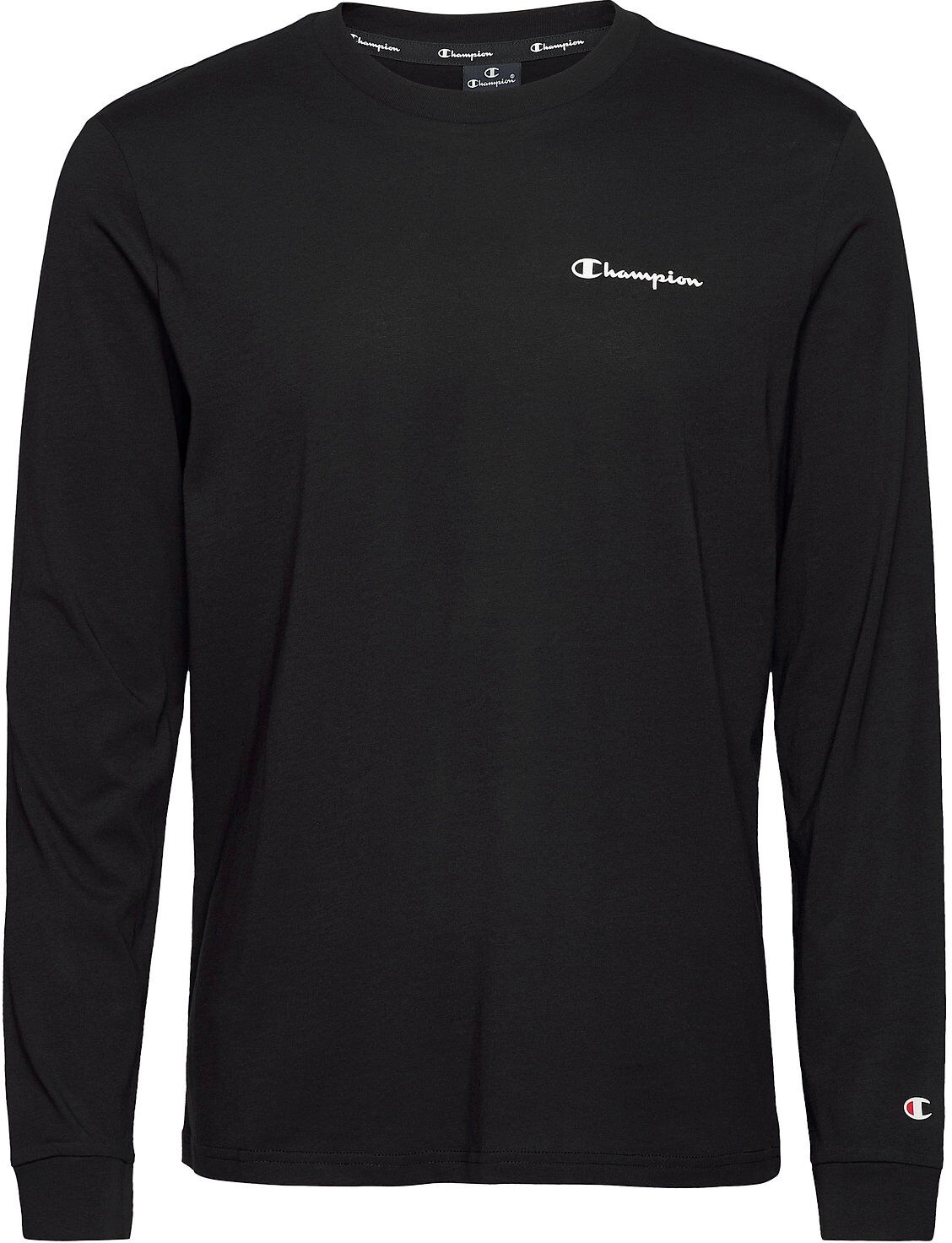 Champion Long Sleeve Crewneck T-Shirt T-shirts Long-sleeved Svart Champion