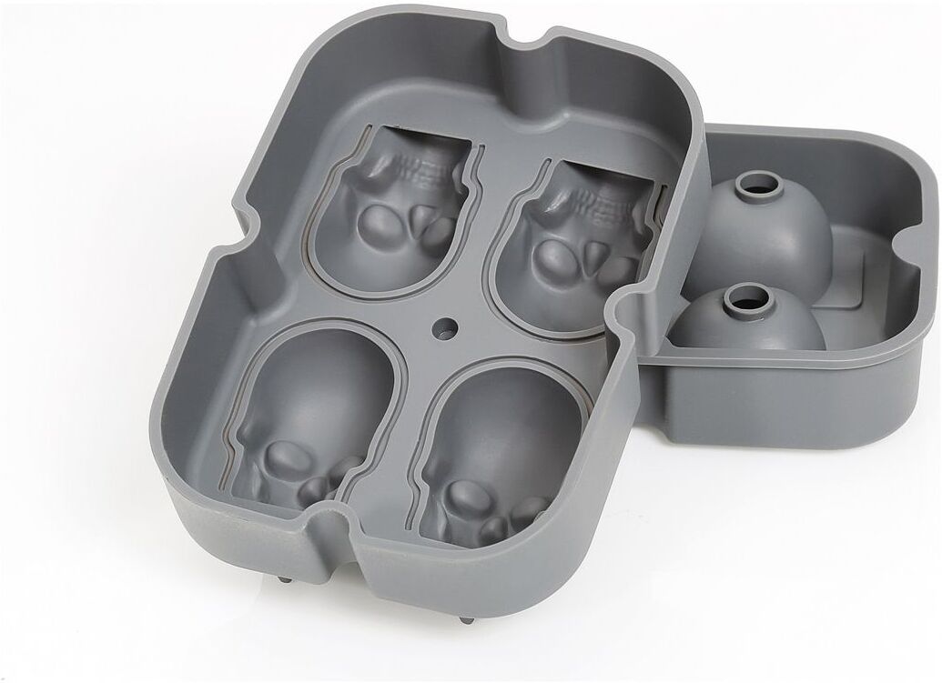 cilio Ice Cube Skull Shape Home Tableware Dining & Table Accessories Ice Trays Grå Cilio