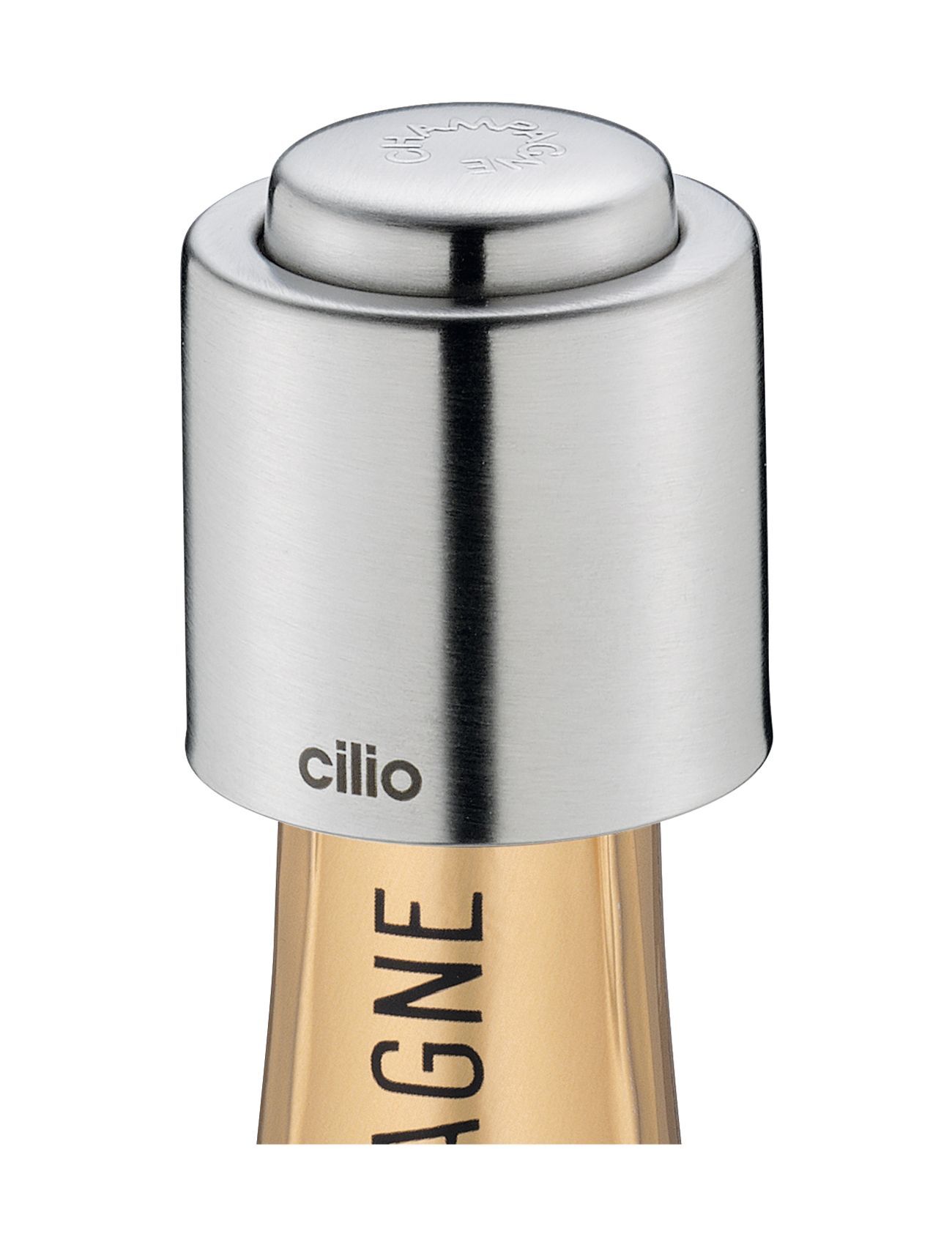 cilio Bottle Stopper Champange Home Tableware Drink & Bar Accessories Bottle Openers & Wine Stoppers Sølv Cilio