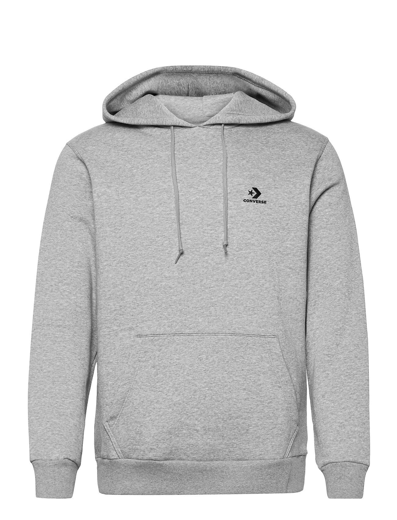 Converse Embroidered Star Chevron Pullover Hoodie Bb Hettegenser Genser Grå Converse