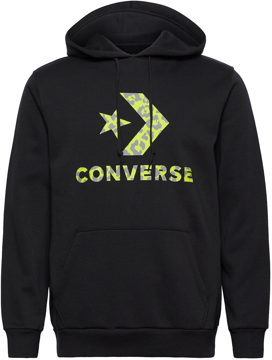 Converse Reflective Cheetah Infill Hoodie Black Hettegenser Genser Svart Converse