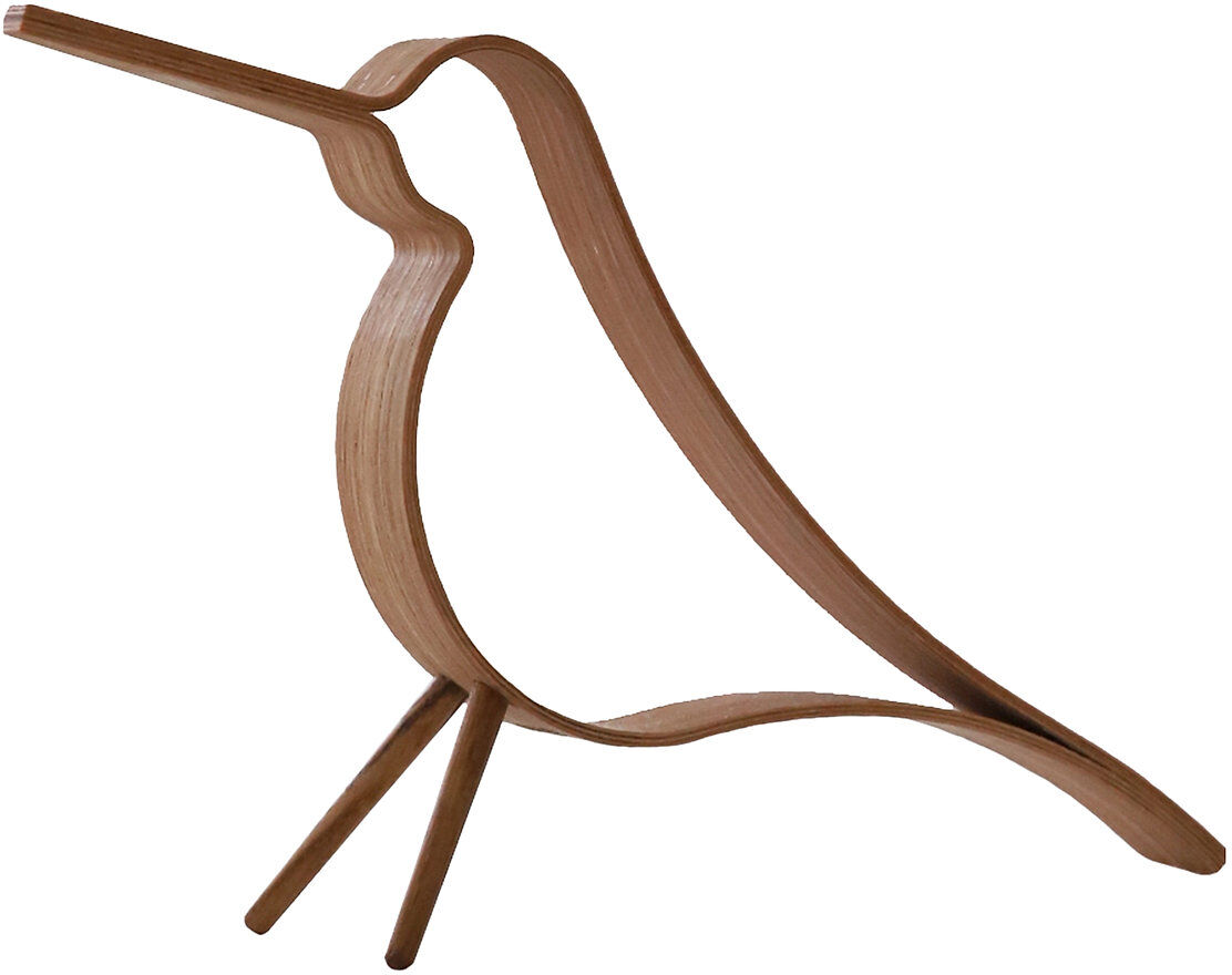 Cooee Design Woody Bird Oak Large Home Decoration Decorative Accessories/details Wooden Figures Brun Cooee Design