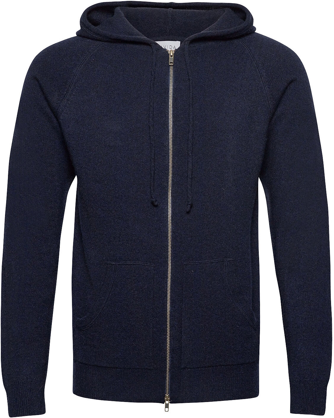 Davida Cashmere Man Hood Strikkegenser Cardigan Blå Davida Cashmere