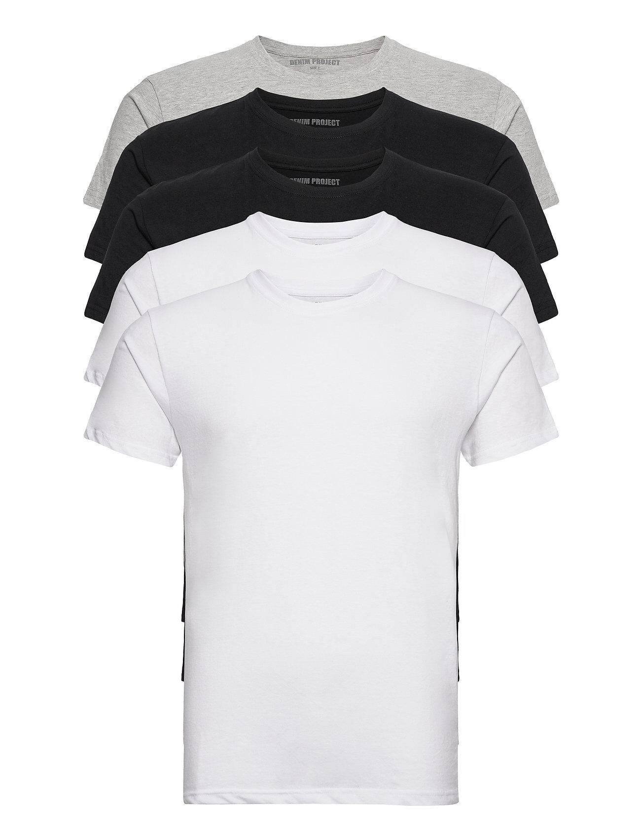 Pro-Ject 5 Pack T-Shirts T-shirts Short-sleeved Multi/mønstret Denim Project