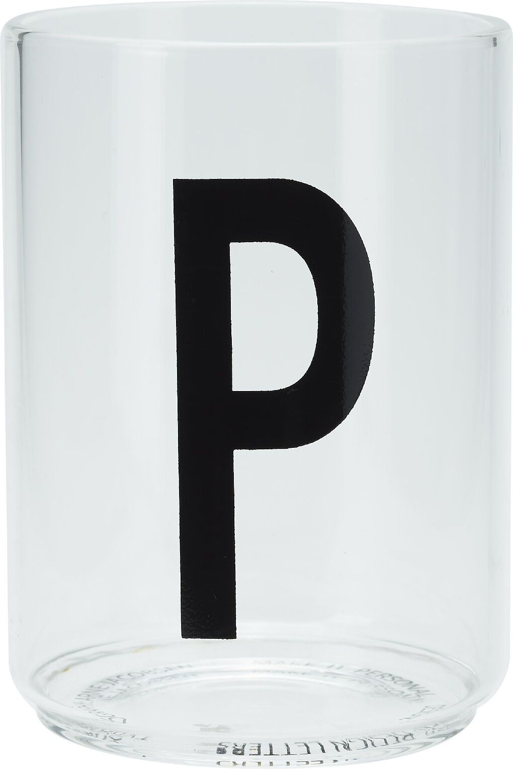 Design Letters Personal Drinking Glass Home Tableware Glass Drinking Glass Hvit Design Letters