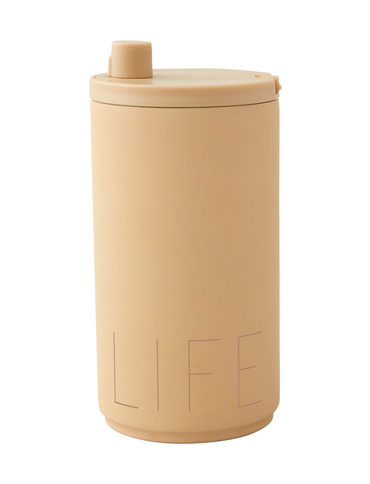 Design Letters Travel Life Mug 350 Ml Home Tableware Cups & Mugs Thermal Cups Beige Design Letters