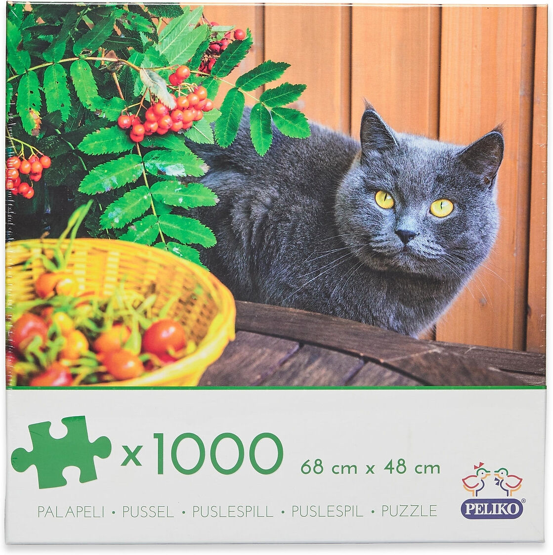 Martinex 1000 Puzzle Gray Cat Home Decoration Puzzles & Games Puzzles Multi/mønstret Martinex