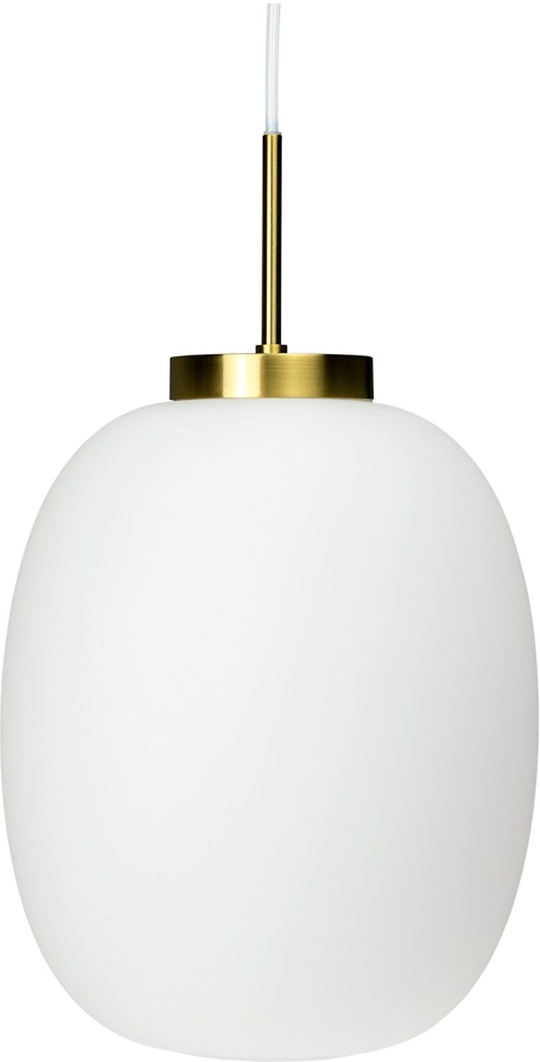 Dyberg Larsen Dl39 Henger I Opal M/ Messingoppheng Home Lighting Lamps Ceiling Lamps Pendant Lamps Gull Dyberg Larsen