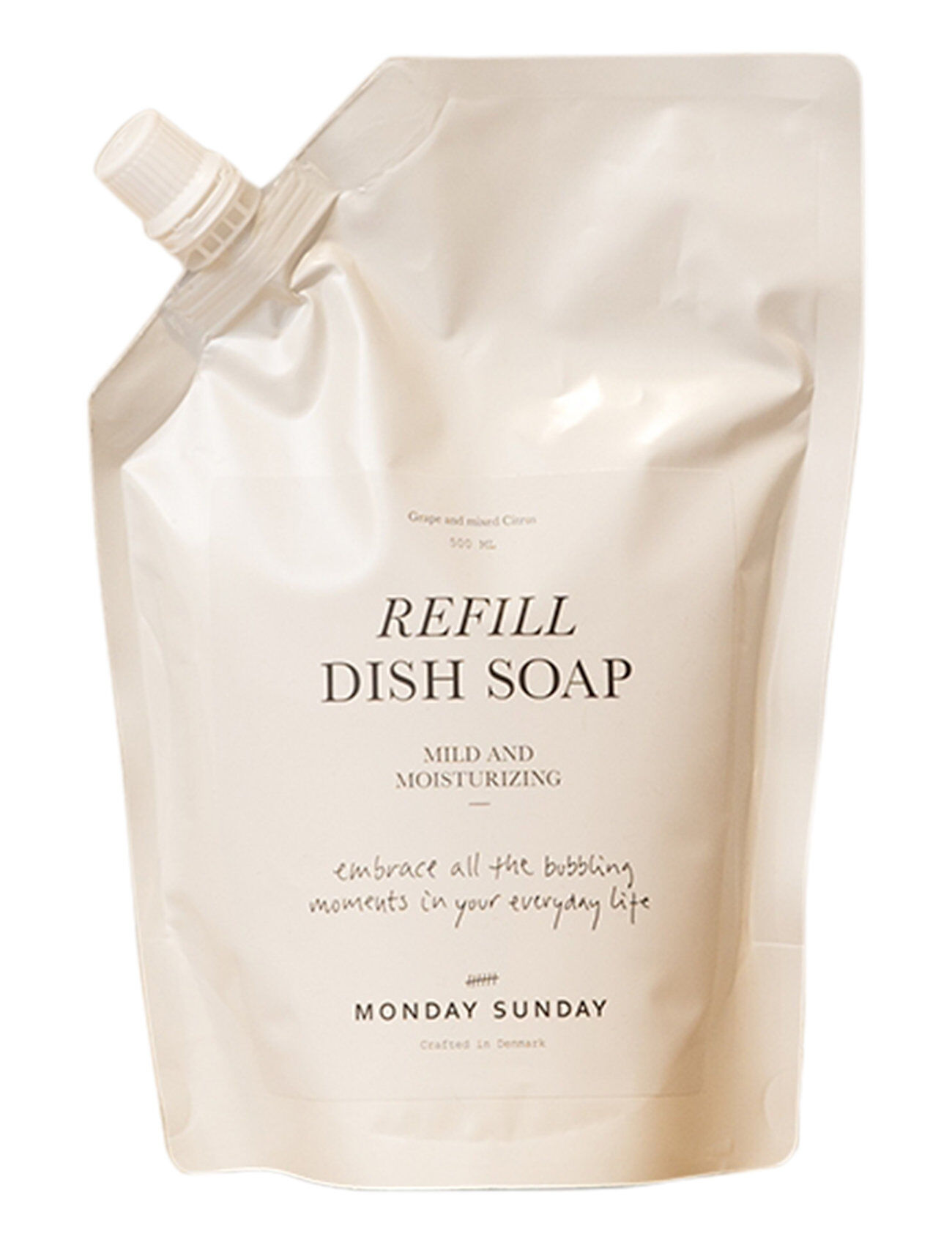Monday Sunday Moments Refill Dish Soap Home Kitchen Wash & Clean Dishes Dish Soap Nude Monday Sunday