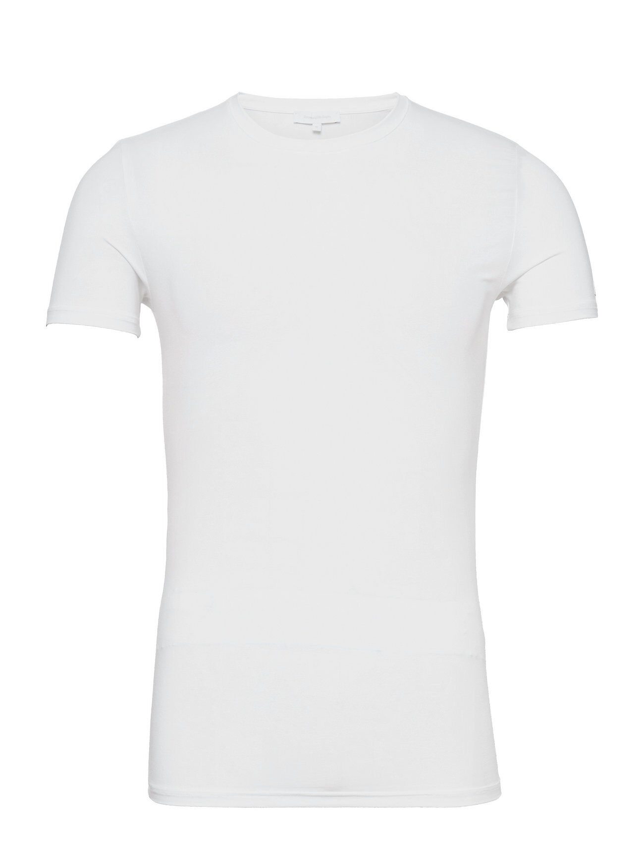 Ermenegildo Zegna White Micromodal Roundneck T-Shirt T-shirts Short-sleeved Hvit Ermenegildo Zegna