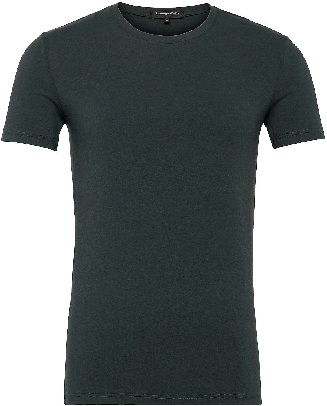 Ermenegildo Zegna Grey Crew Neck Stretch Cotton T-Shirt T-shirts Short-sleeved Grønn Ermenegildo Zegna