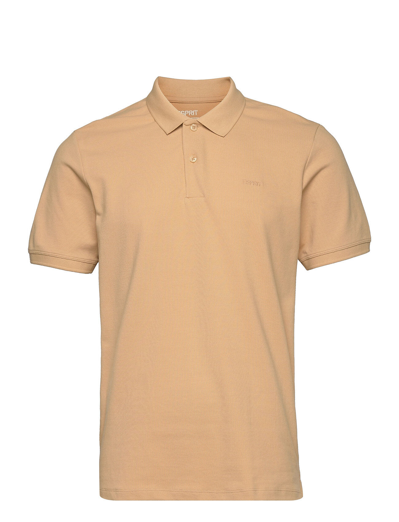 Esprit Casual Polo Shirts Polos Short-sleeved Beige Esprit Casual