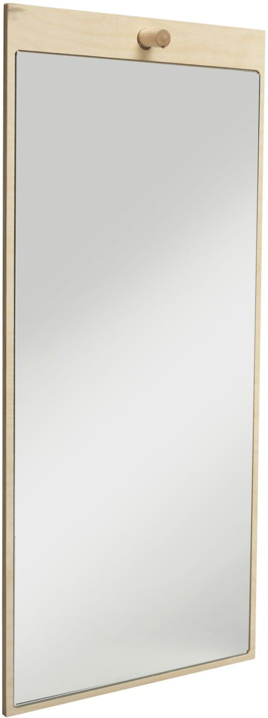 Essem Design Tillbakablick Speil Rektangel Home Furniture Mirrors Wall Mirrors Beige Essem Design