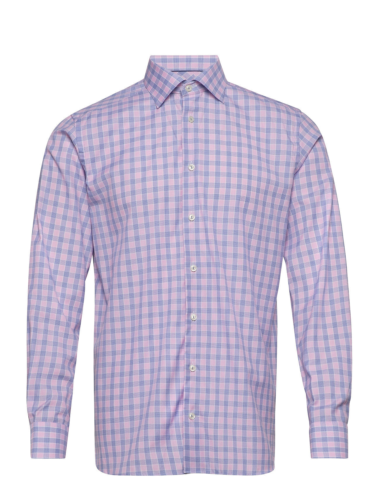 Eton Contemporary Fit Pink/Red Signature Twill Shirt Skjorte Uformell Lilla Eton