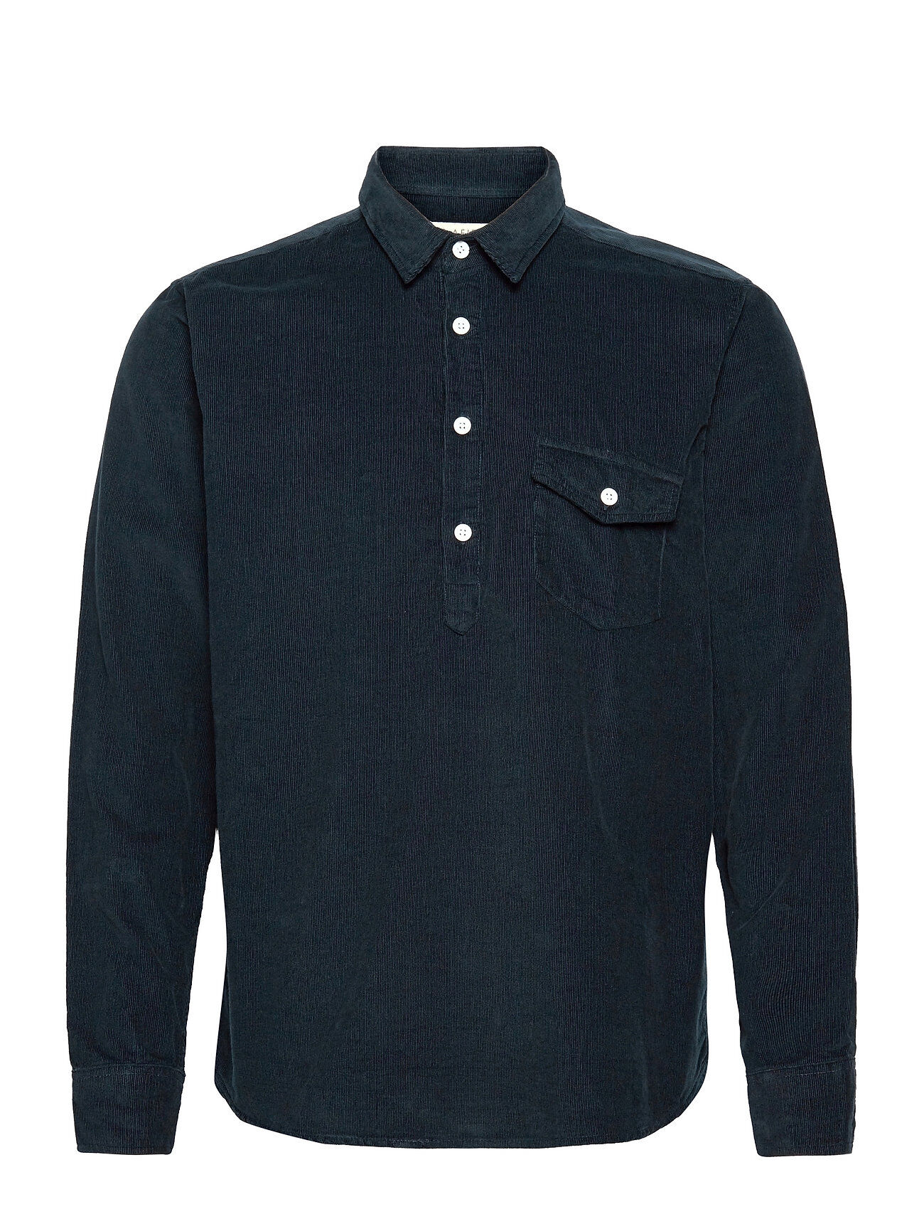 Far Afield Flap Pocket Pop-Over L/S Shirt Skjorte Uformell Blå Far Afield