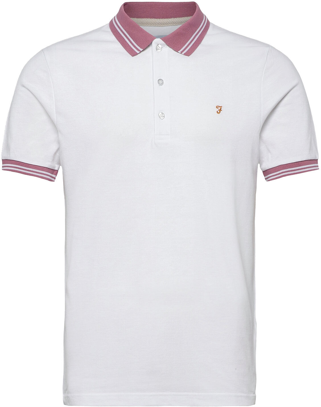 Farah Stanton Polo Polos Short-sleeved Hvit Farah