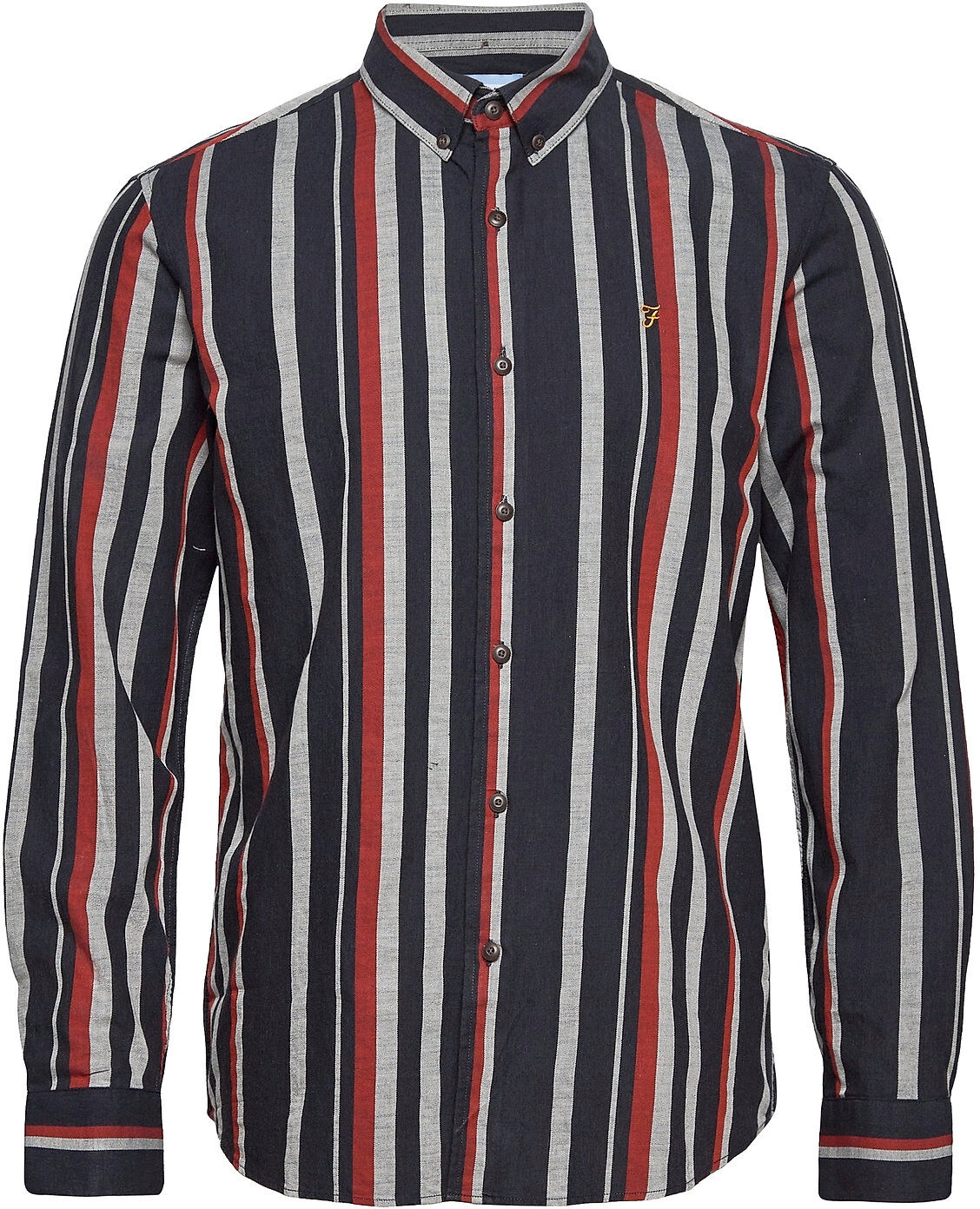 Farah Mcpherson Stripe Slim Fit Shirt Skjorte Uformell Multi/mønstret Farah