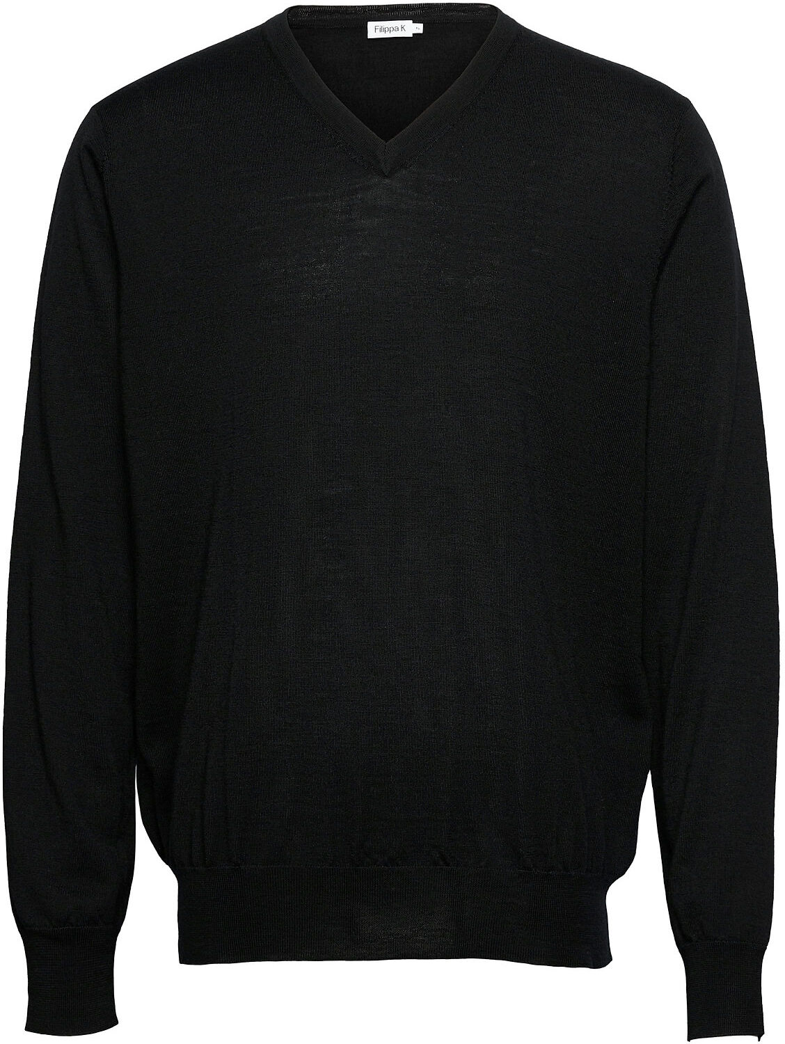 Filippa K M. Merino V-Neck Sweater Strikkegenser V-krage Svart Filippa K