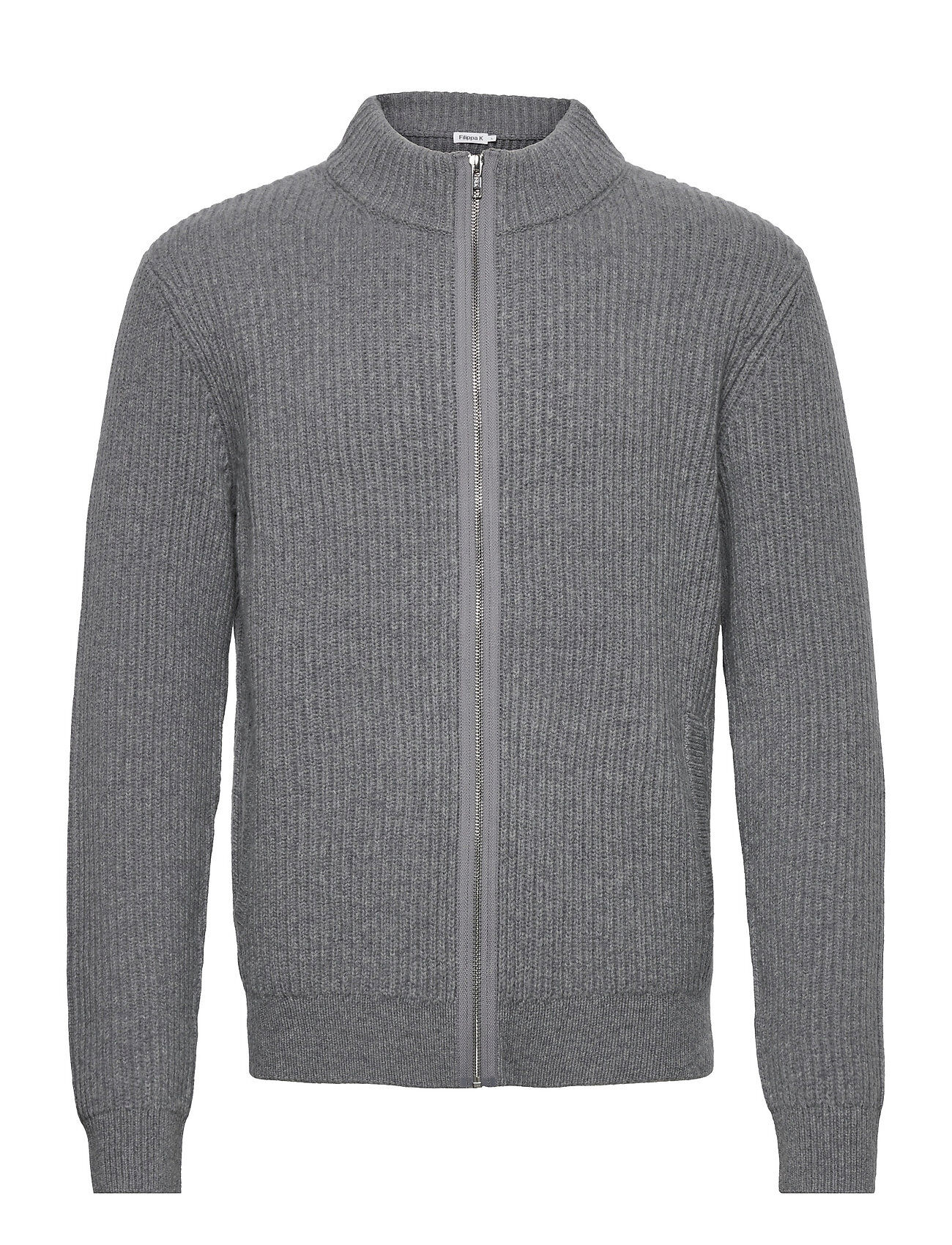 Filippa K M. Asher Zip Cardigan Strikkegenser Cardigan Grå Filippa K