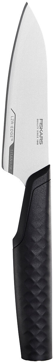 Fiskars Titanium Grønnsakskniv 10 Cm Home Kitchen Knives & Accessories Vegetable Knives Svart Fiskars