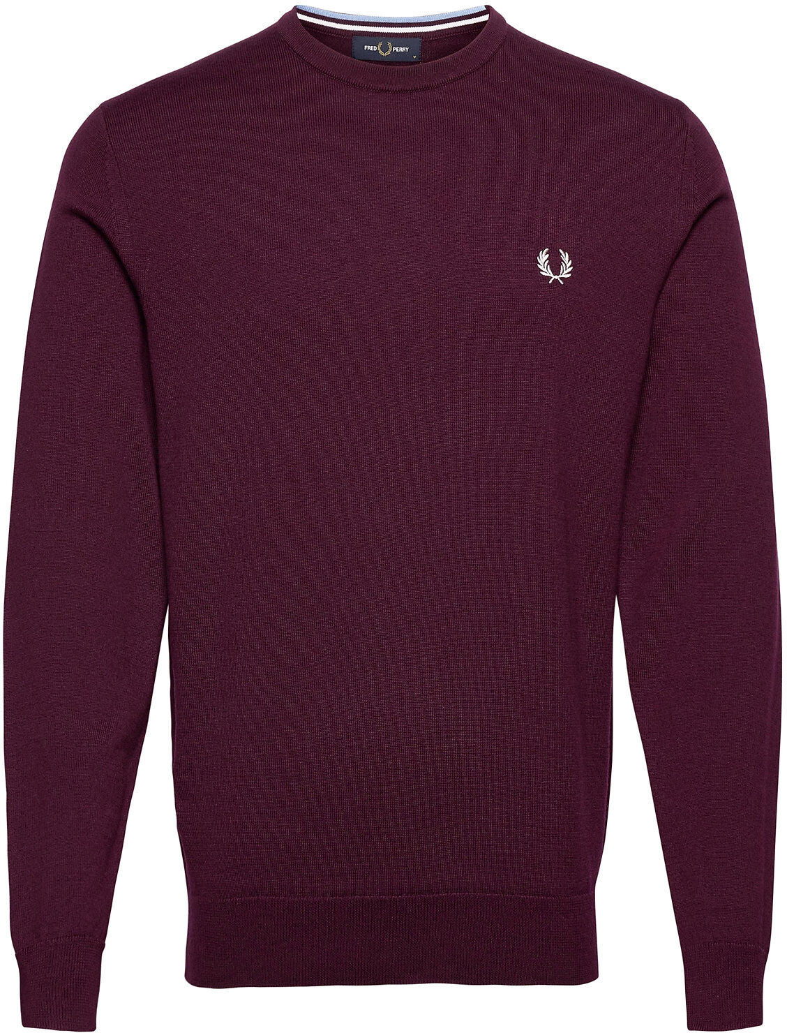 Fred Perry Classic C/N Jumper Strikkegenser M. Rund Krage Rød Fred Perry