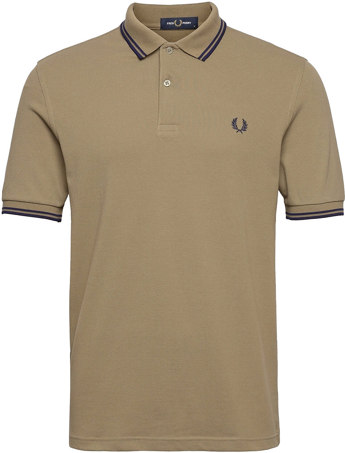 Fred Perry Twin Tipped Fp Shirt Polos Short-sleeved Beige Fred Perry