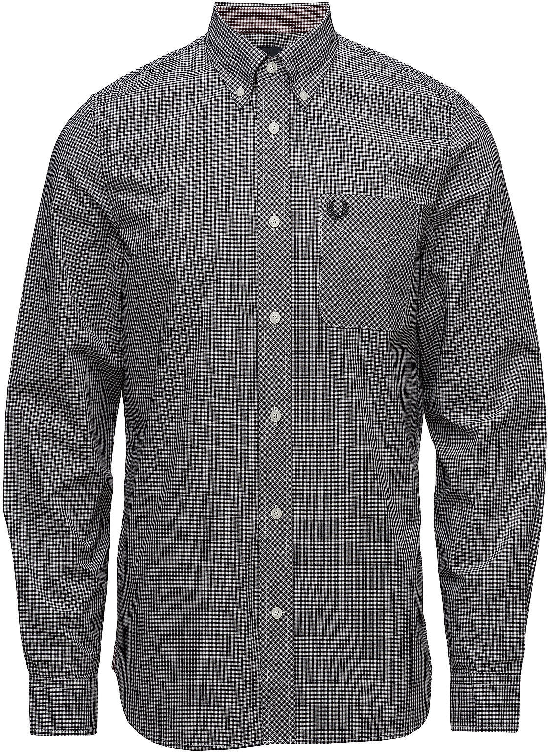 Fred Perry Classic Gingham Shirt Skjorte Business Svart Fred Perry