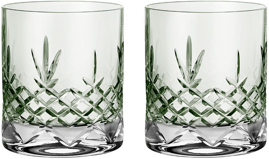 Frederik Bagger Crispy Emerald Lowball Glass Home Tableware Glass Whiskey & Cognac Glass Grønn Frederik Bagger