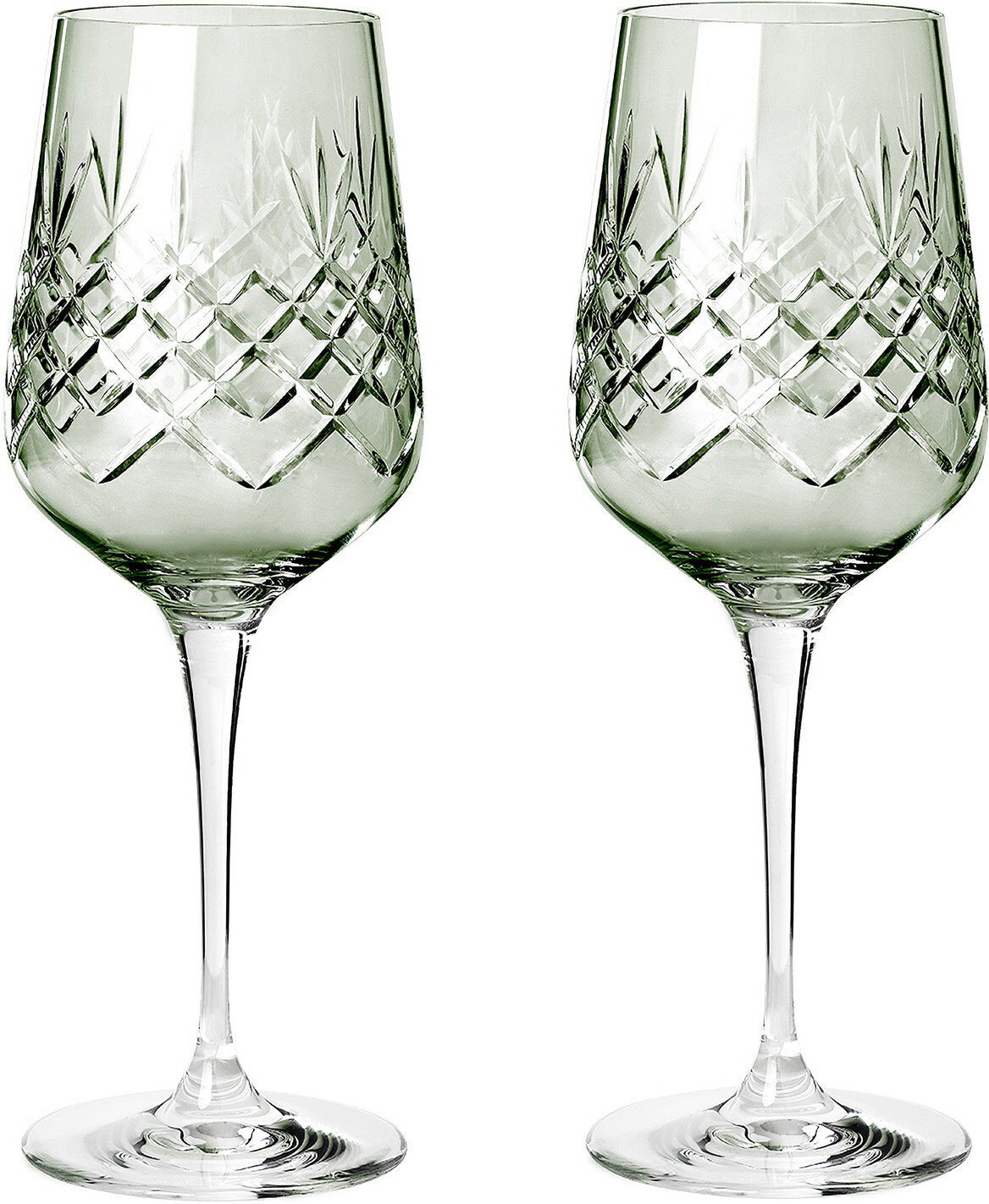 Frederik Bagger Crispy Emerald Madame Hvitvinsglass Home Tableware Glass Wine Glass Grønn Frederik Bagger