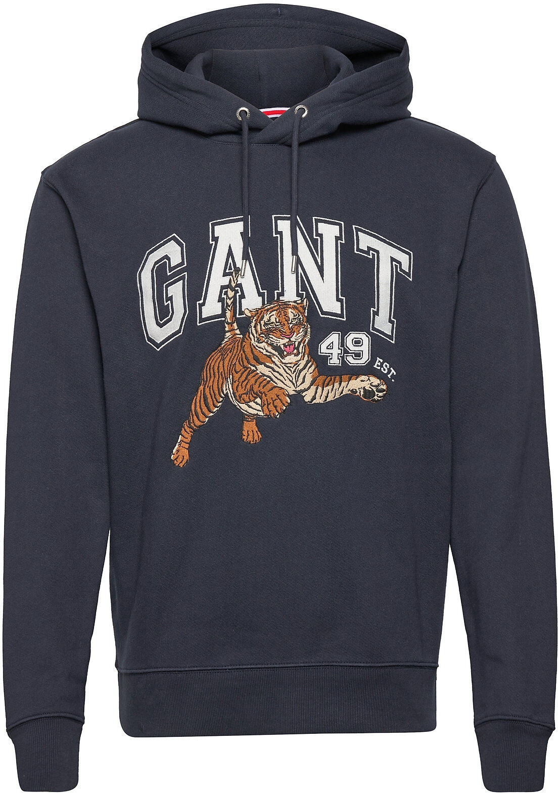 GANT D2. Tiger Sweat Hoodie Hettegenser Genser Blå GANT