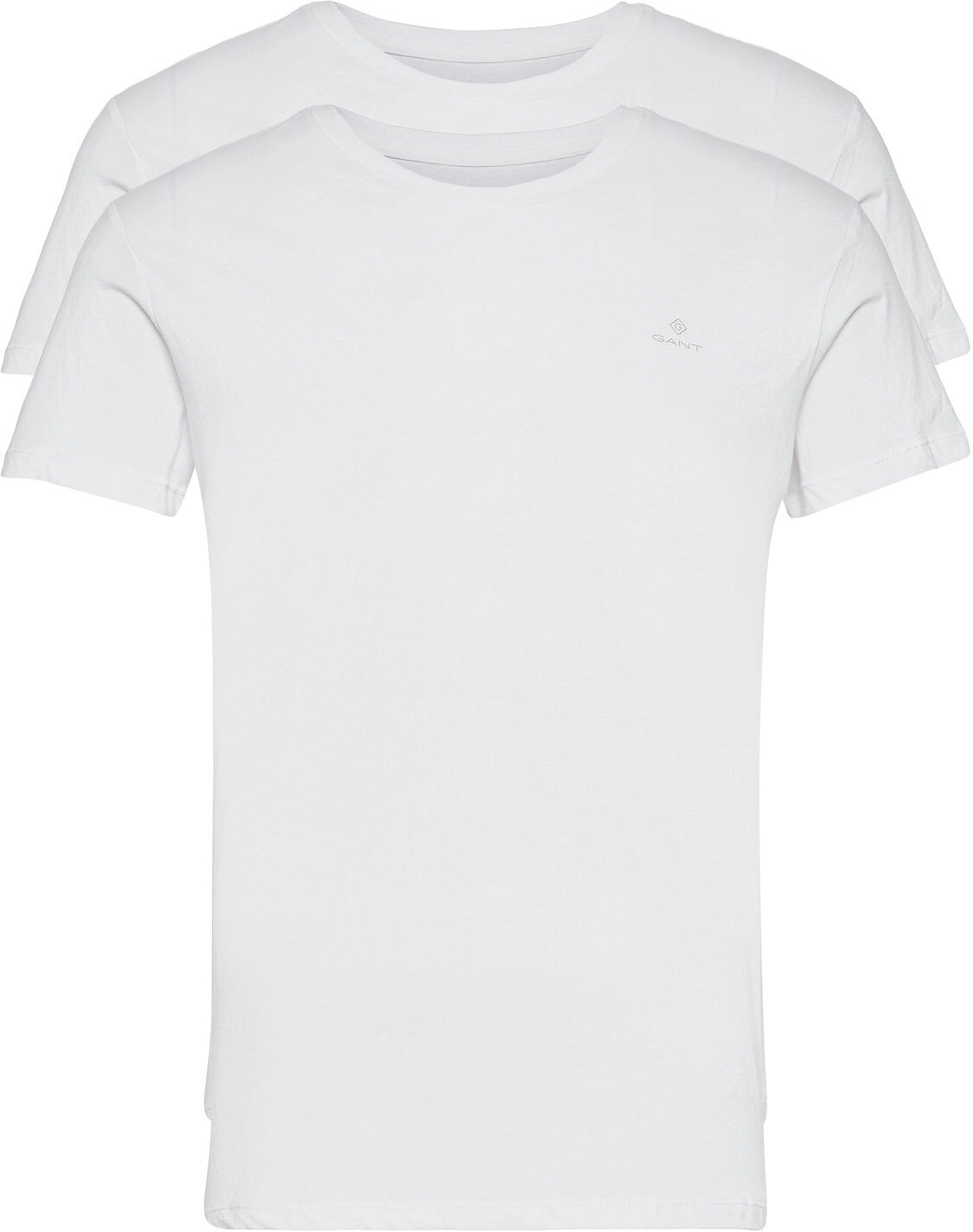 GANT C-Neck T-Shirt 2-Pack T-shirts Short-sleeved Hvit GANT