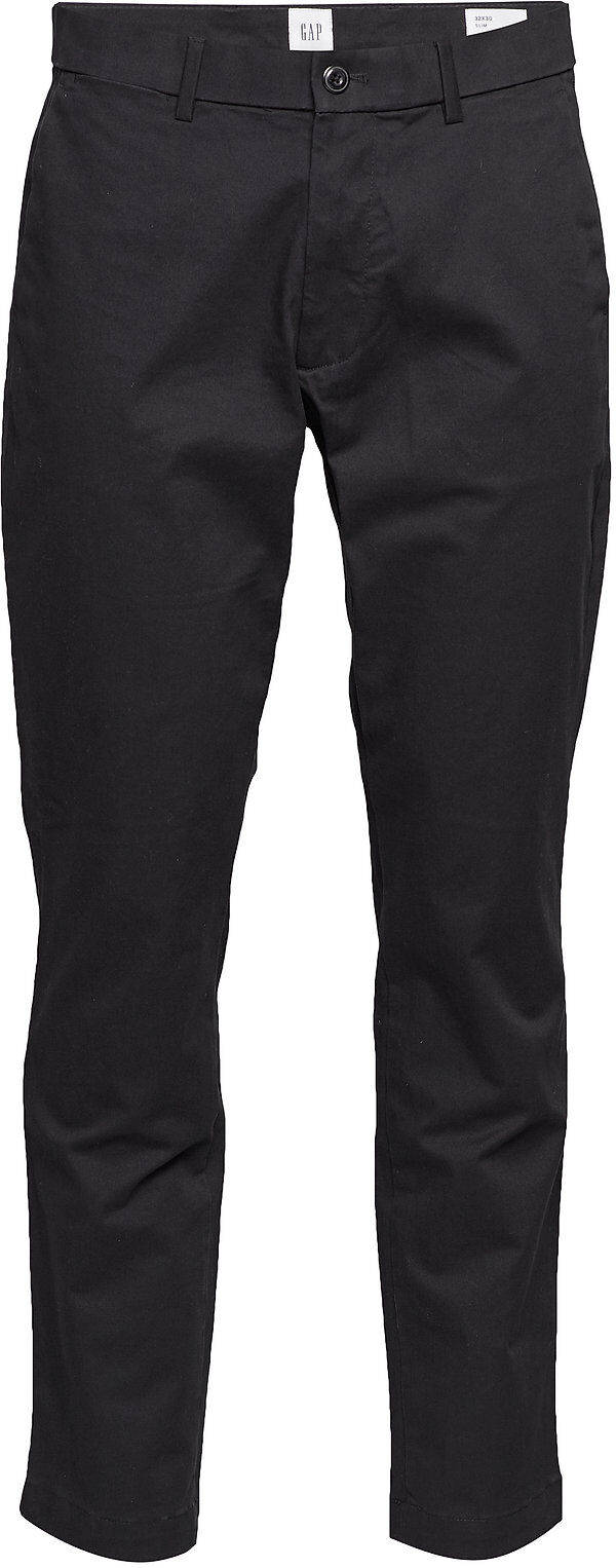 GAP Modern Khakis In Slim Fit With Gapflex Chinos Bukser Svart GAP