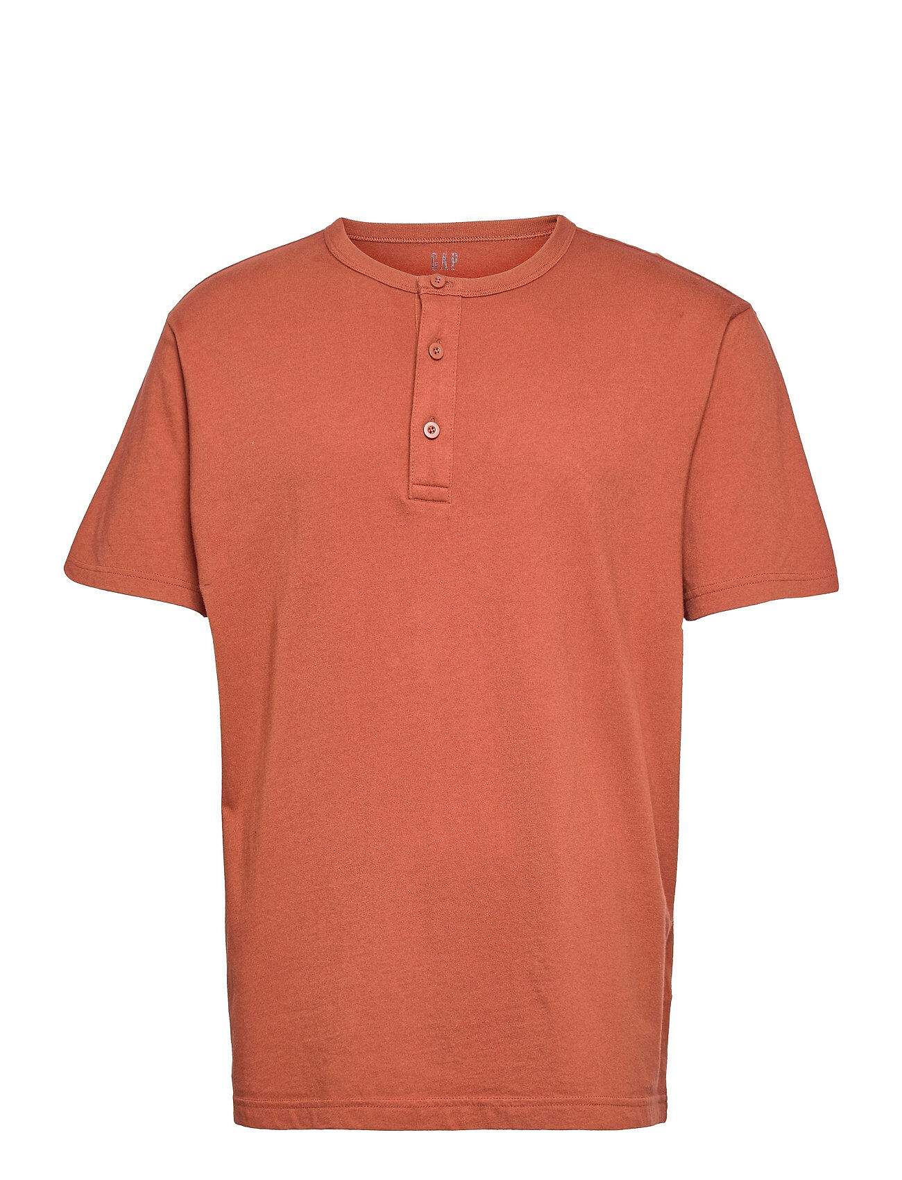 GAP Henley T-Shirt T-shirts Short-sleeved Brun GAP