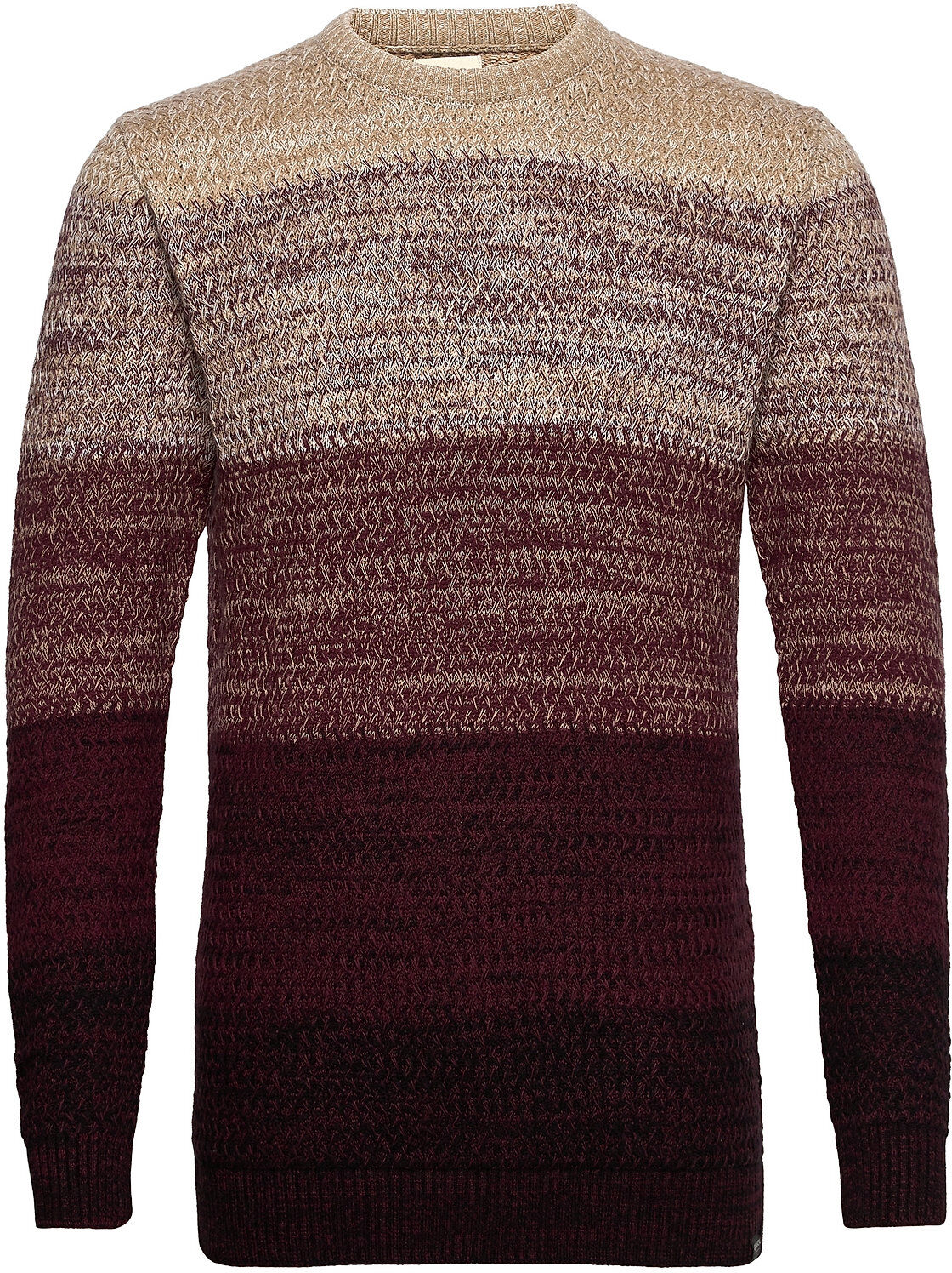 Garcia J11251 Mens Pullover Strikkegenser M. Rund Krage Multi/mønstret Garcia