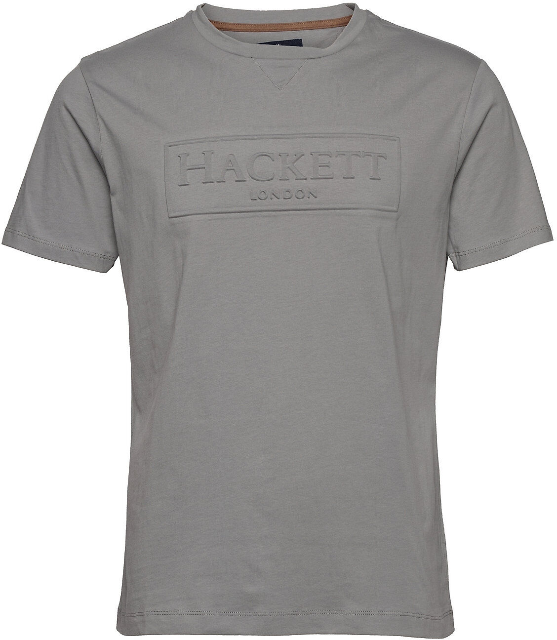 Hackett London Embossed Tee T-shirts Short-sleeved Grå Hackett London