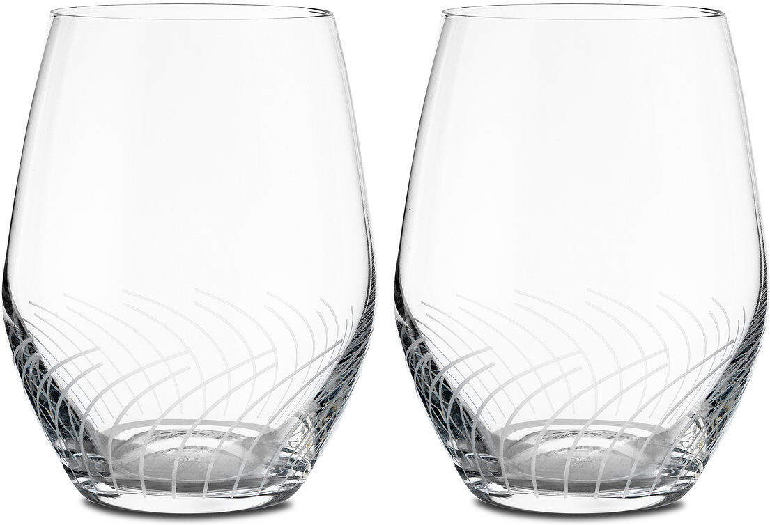 Holmegaard Cabernet Lines Vannglass 25 Cl 2 Stk. Home Tableware Glass Drinking Glass Nude Holmegaard