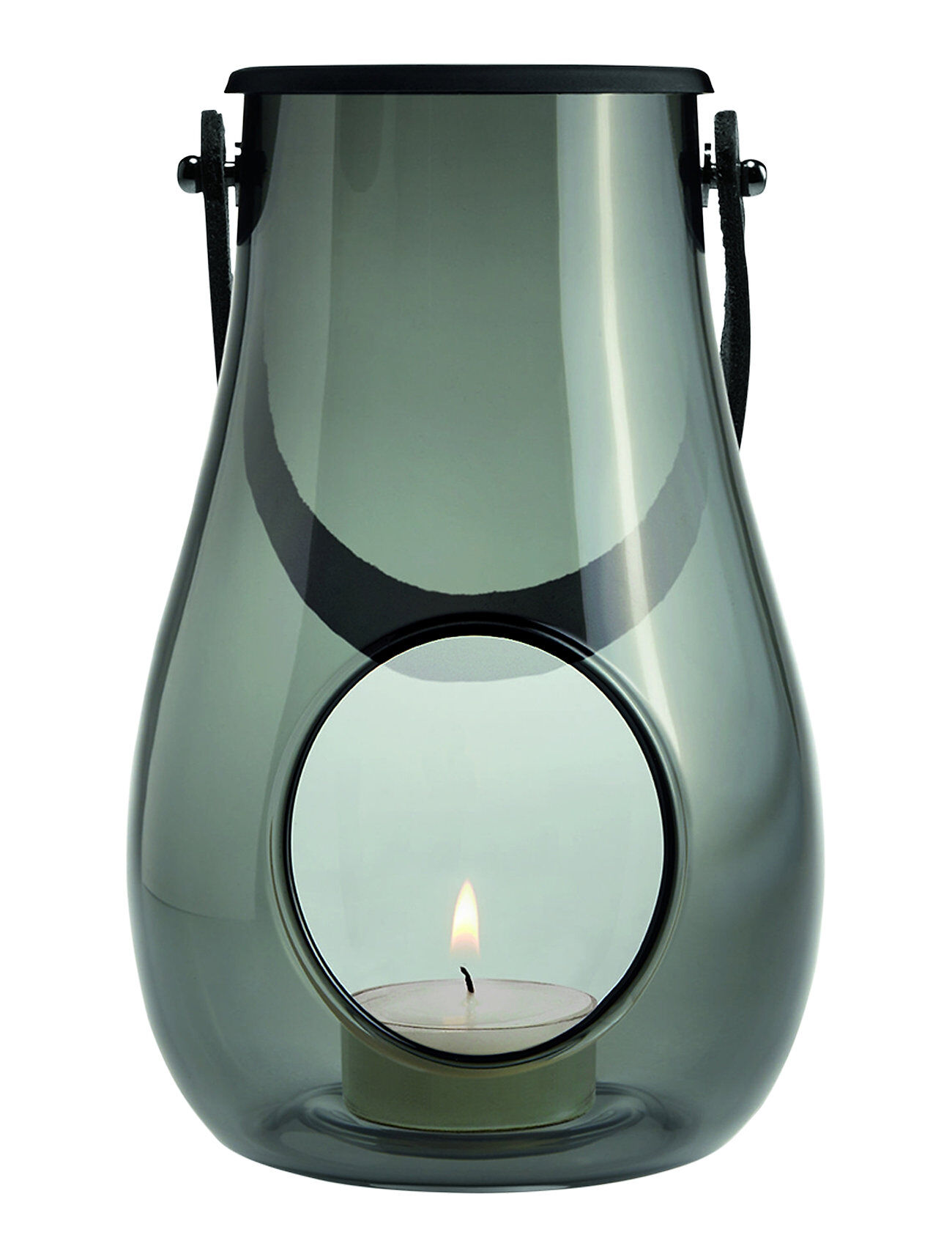 Holmegaard Dwl Lanterne H16 Home Decoration Candlesticks & Tealight Holders Grå Holmegaard
