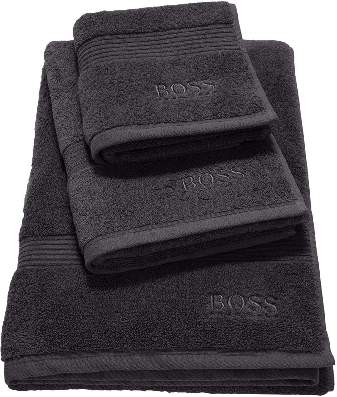 Boss Loft Bath Sheet Home Textiles Bathroom Textiles Towels Svart Hugo Boss Home