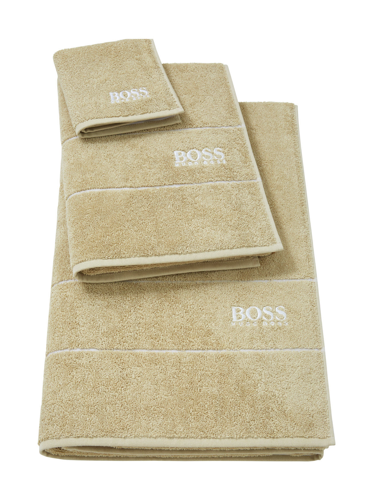Boss Plain Handtowel Home Textiles Bathroom Textiles Towels Beige Hugo Boss Home