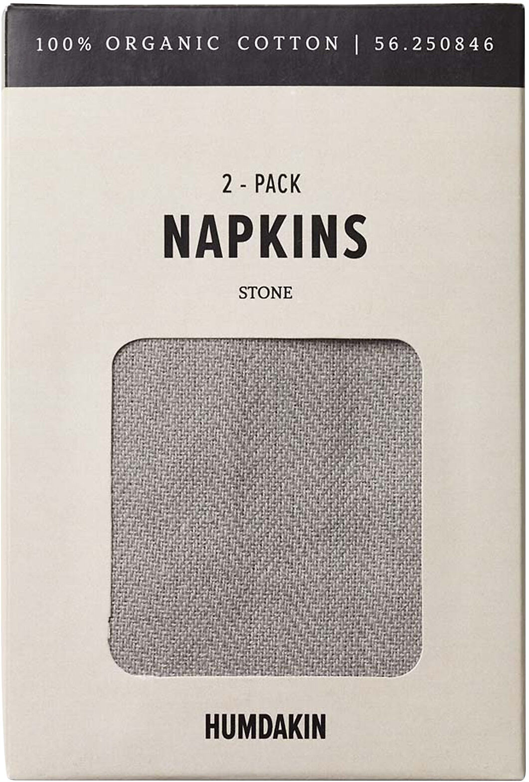 Humdakin Napkin - 2 Pack Home Textiles Kitchen Textiles Napkins Cloth Napkins Grå Humdakin