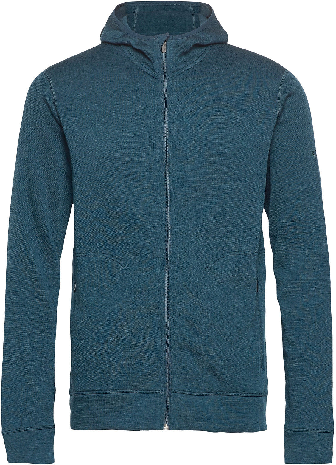 Icebreaker Mens Elemental Ls Zip Hood Hettegenser Genser Blå Icebreaker