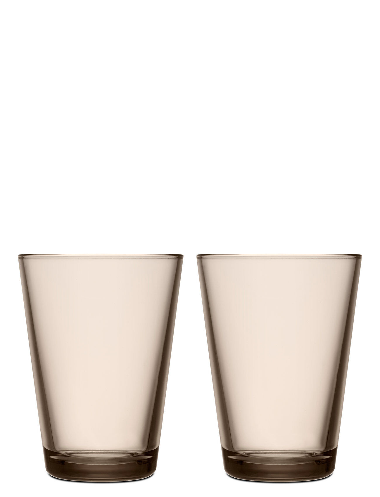iittala Kartio Glass 40Cl 2-Pk Home Tableware Glass Drinking Glass Beige Iittala